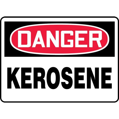 Accuform FRMCHG008XF, 7" x 10" Dura-Fiberglass OSHA French Sign with Legend: "Kerosene", Pack of 12 pcs