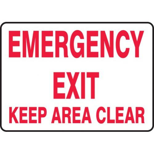 2 direction stickers emergency exit 10 x 10 cm ref. f5 