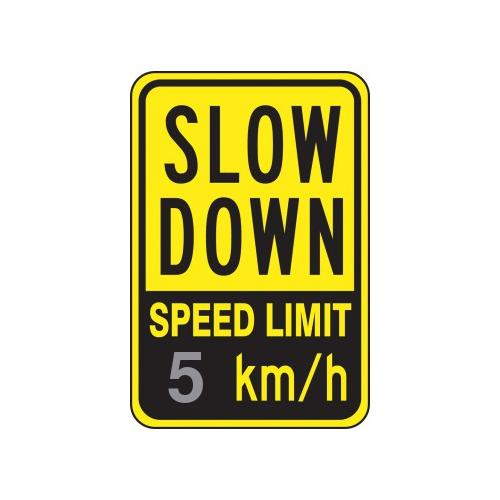 Buy Accuform FRR4915DP Speed Limit Sign Speed Limit 5 Km H Mega 