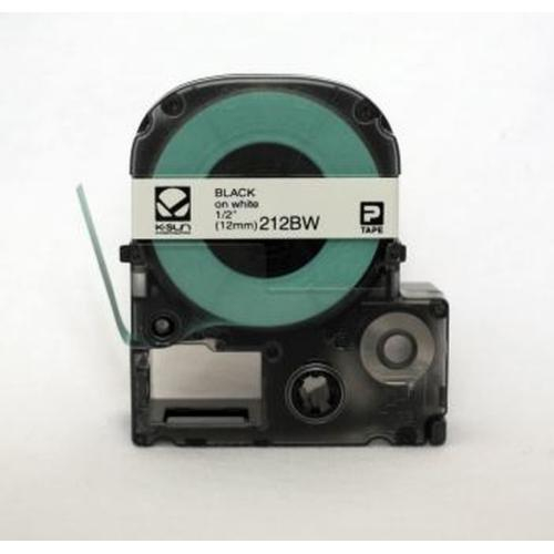 Accuform Glm183bkwt, Labelshop Black/white Label Tape Cartridge