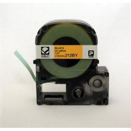 Accuform Glm183bkyl, Labelshop Black/yellow Label Tape Cartridge