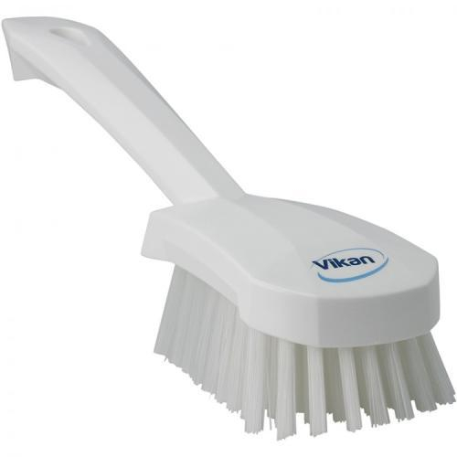 Accuform Hrm101wt, White Stiff Brush, Short Handle