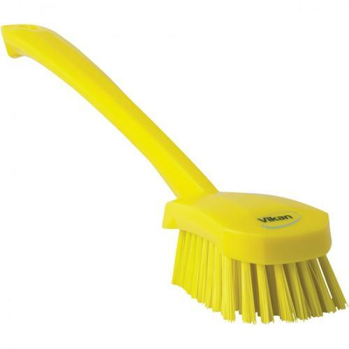 Accuform Hrm103yl, Yellow Stiff Brush, Long Handle