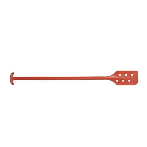 Accuform Hrm187rd, Red Mixing Paddle Scraper With Holes