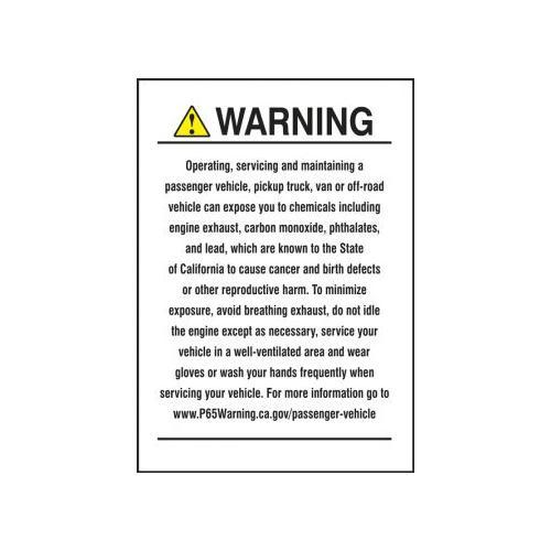 Buy Accuform LCAW627XVE, Safety Label "Cancer and Reproductive Harm" Mega Depot