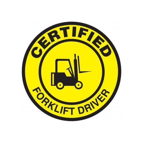 Buy Accuform LHTL334, 21/4" Hard Hat Sticker "Certified Forklift