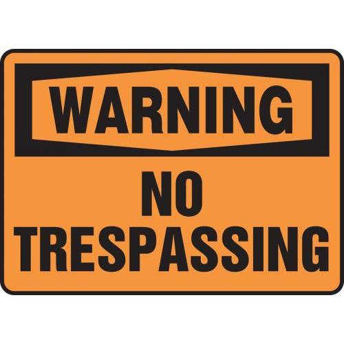 Adhesive Vinyl MADM304VS Accuform Signs Accuform Warning No Trespassing Safety Sign 10 x 14 Inches Adhesive Vinyl MADM304VS Accuform Signs Accuform Warning No Trespassing Safety Sign 10 x 14 Inches