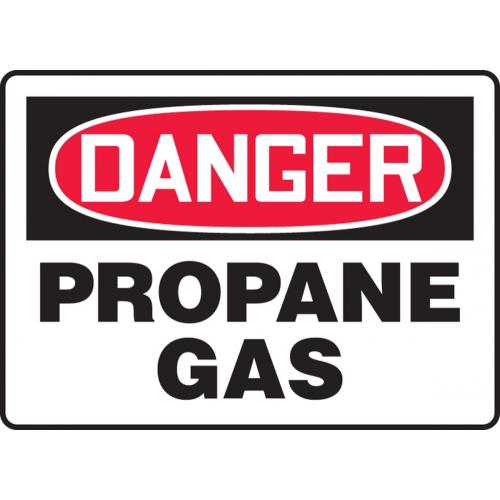 MCHL171XF 7 x 10 Inches Dura-Fiberglass AccuformDanger Propane Gas Safety Sign