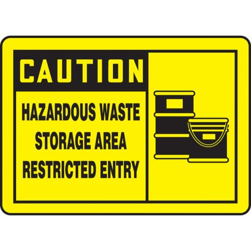 Buy Accuform MCHL632VA, OSHA Sign "Caution Hazardous Waste Storage