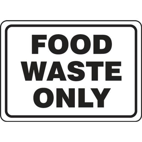 Buy Accuform MFSY523XP10, 10" x 14" Food Safety Sign "Food Waste Only