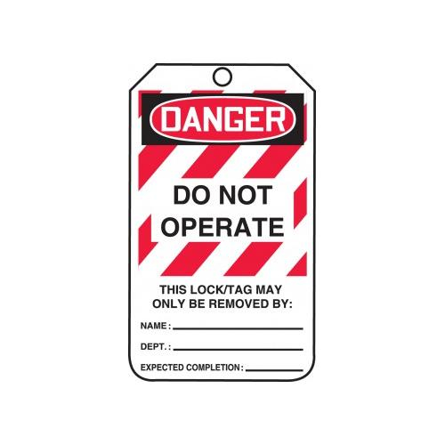 UPC 046643000069 product image for Accuform MLT406PTP, OSHA Danger Lockout Tag 