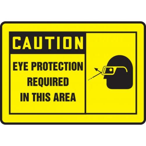 Black on Yellow Accuform MPPE423VA Aluminum Sign 10 Length x 14 Width LegendCAUTION GOGGLES REQUIRED Black on Yellow Accuform MPPE423VA Aluminum Sign 10 Length x 14 Width LegendCAUTION GOGGLES REQUIRED