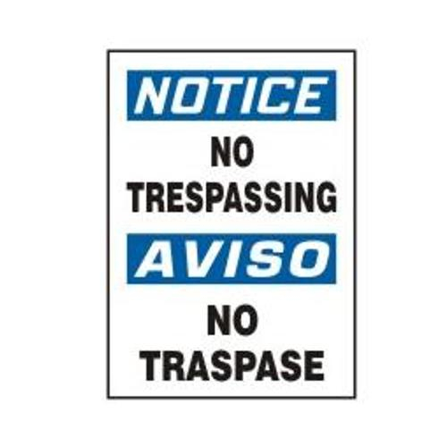 Accuform MCRT122VP Plastic Sign LegendDanger Construction SITE NO TRESPASSING 10 Length x 14 Width x 0.055 Thickness Red/Black on White 