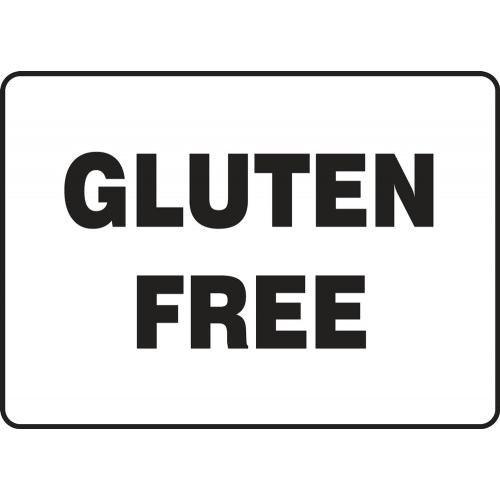Accuform Msfa522va, 10" X 14" Safety Sign "gluten Free"