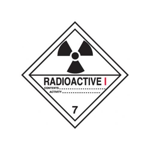 Buy Accuform MSL701EV5, 4" x 4" DOT Label Hazard Class 7 "Radioactive I" Mega Depot