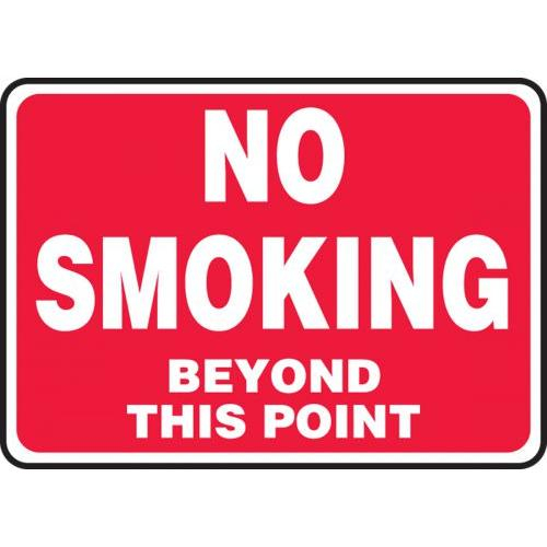 10 x 14 Inches Accu-Shield MSMG510XP AccuformNo Smoking Beyond This Point Safety Sign 10 x 14 Inches Accu-Shield MSMG510XP AccuformNo Smoking Beyond This Point Safety Sign