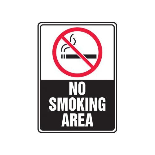 Accu-Shield 7 x 10 Inches MSMK404XP AccuformDesignated Smoking Area Safety Sign 