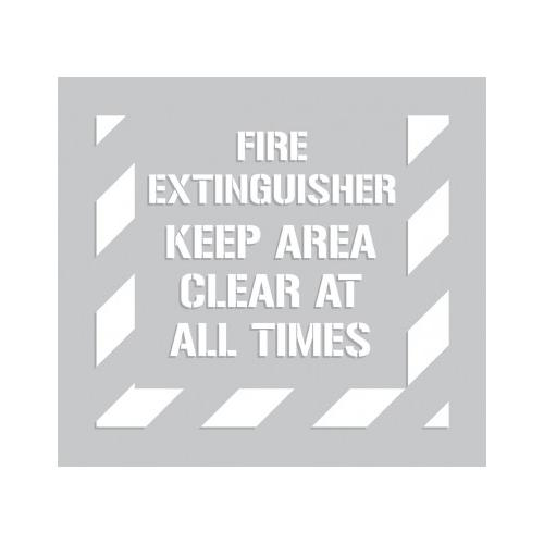 FIRE EXTINGUISHER KEEP AREA CLEAR AT ALL TIMES