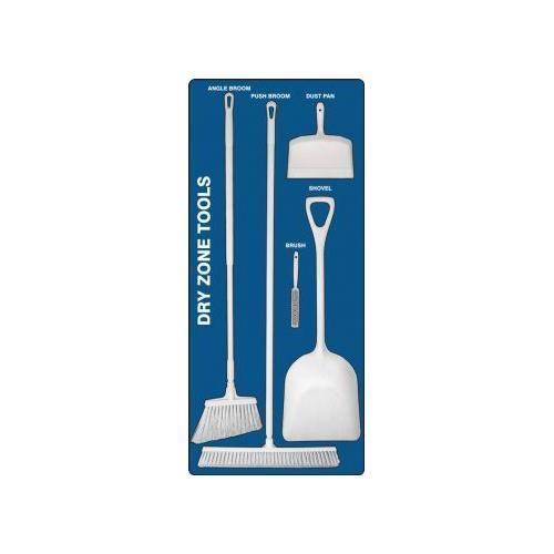 Accuform Psb112buwt, Dry Zone Blue Store-board White Shadow