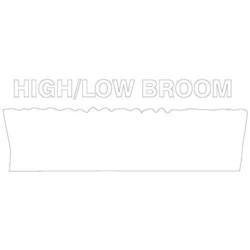 Accuform Pvr319wt, Tool Shadow Brush High-low, Medium White