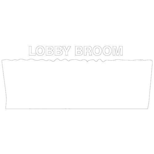 Accuform Pvr321wt, Tool Shadow Broom Head Upright, Medium White