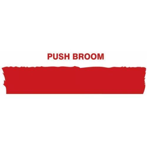Accuform Pvr324rd, Tool Shadow Broom Head Floor, Medium Red