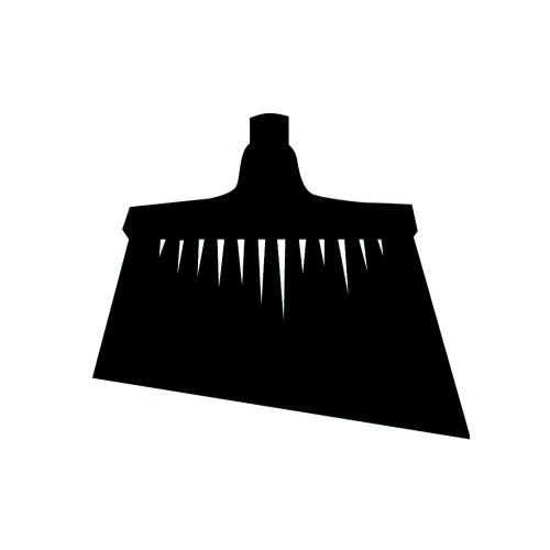 Accuform Pvr328bk, Tool Shadow - Upright Angle Broom Head, Black