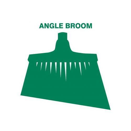 Accuform Pvr328gn, Tool Shadow Broom Head Upright Angle Broom Green