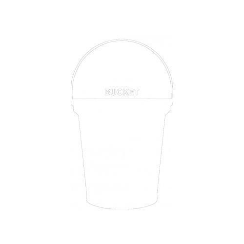 Accuform Pvr394wt, Tool Shadow Miscellaneous Pail, 3 Gal. White