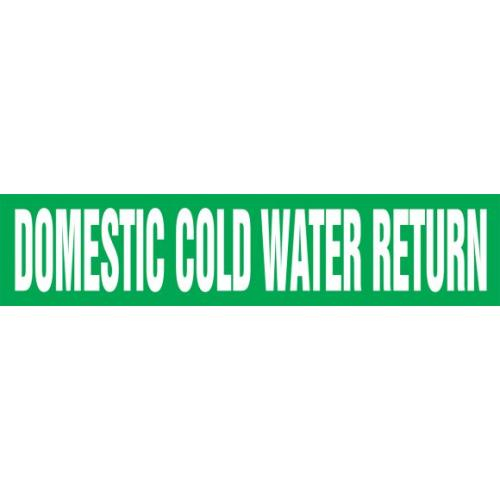 Buy Accuform RPK273STA, 3/4" x 11/4" ANSI Pipe Marker "Domestic Cold