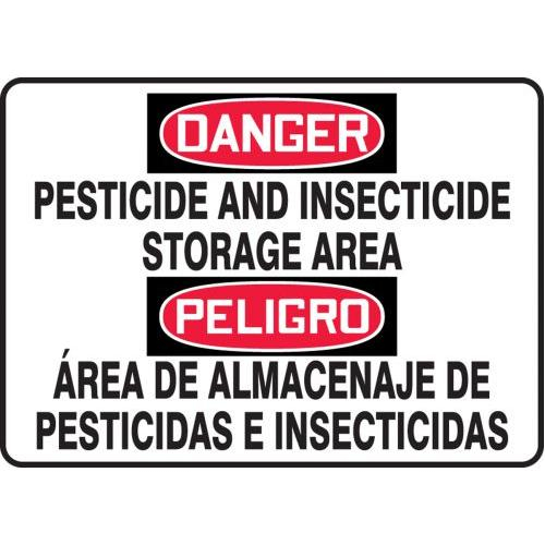 Pesticides Caution Sign 10" x 14" OSHA Safety Sign 