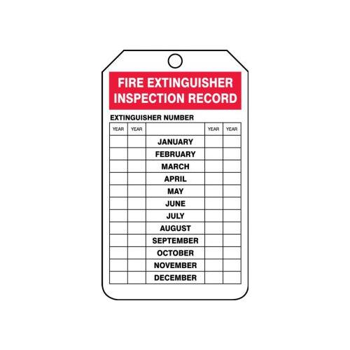 Buy Accuform TRS217PTP, OSHA Fire Extinguisher Tag "Fire Extinguisher