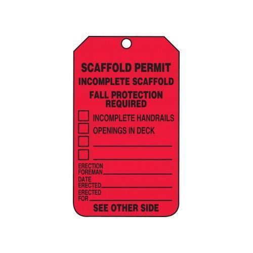 Buy Accuform TRS320PTP, Status Safety Tag "Scaffold Permit