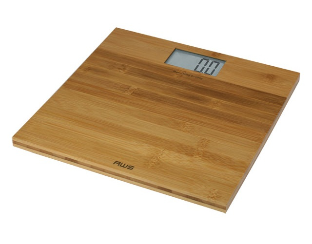 American Weigh Scales 330eco, Eco Series 330lb Wood Bathroom Scale