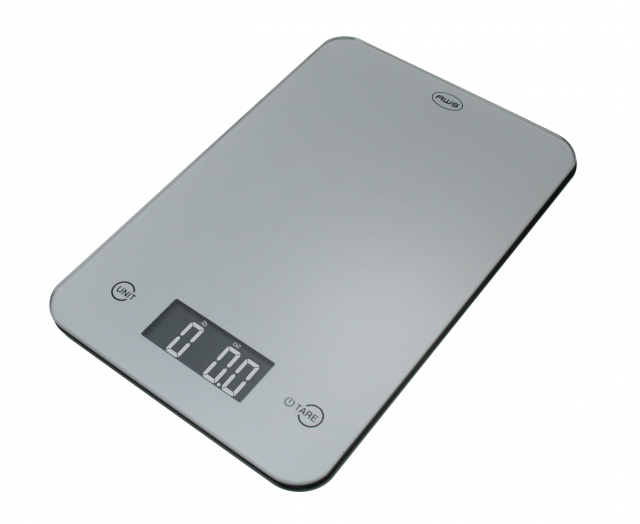 American Weigh Scales Onyx-5k-sl, Glass Kitchen Scale - Silver