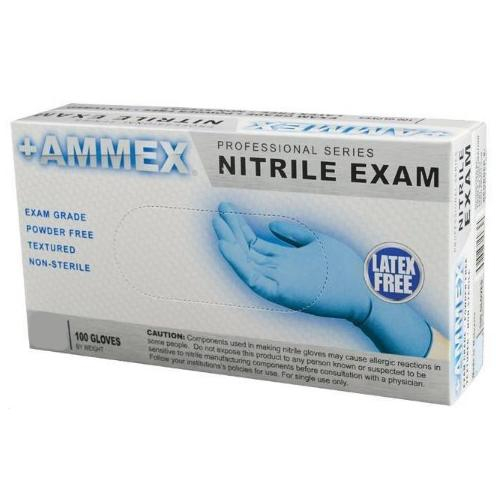 Ammex Apfn48100, Nitrile Powder Free Exam Gloves, Extra Large
