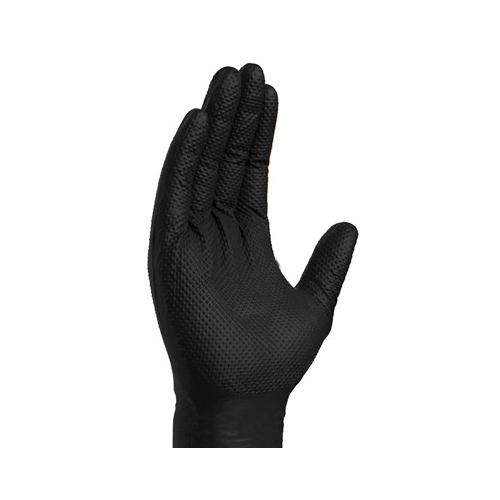 Ammex Gwhd6pkblk, Gloveworks Hd Black Nitrile Glove