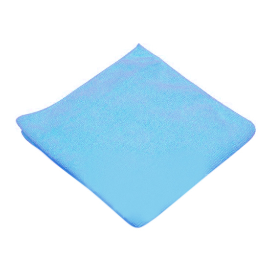 Ammex Mf50g16x16bl, 16" X 16" 50g Blue Microfiber Towels