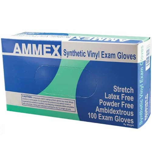 Ammex Vspf48100, Stretch Synthetic Vinyl Exam Gloves