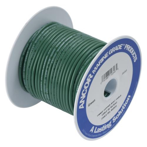 Ancor 112350, Marine Tinned Copper Wire, 6 Awg (13mm^2), Green, 500