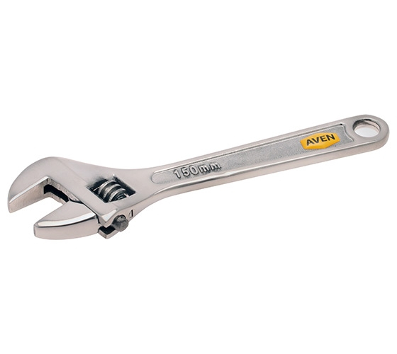 Aven 21190-6, Industrial Series 6" Stainless Steel Adjustable Wrench
