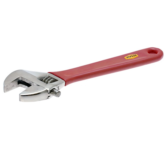 Aven 21190-6g, Industrial Series Adjustable Wrench With Pvc Grip