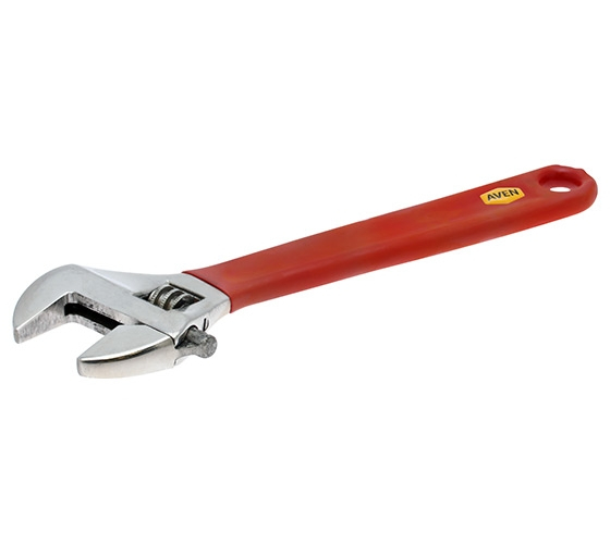 Aven 21190-8g, Industrial Series Adjustable Wrench With Pvc Grip