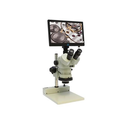 Aven 26800b-355, Spzht-135 Trinocular Microscope W/ Mighty Cam Eidos 2m Integ. Camera/monitor