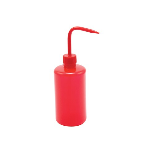 Azlon 506755-0500, 500ml Red Colored Narrow Neck Wash Bottle