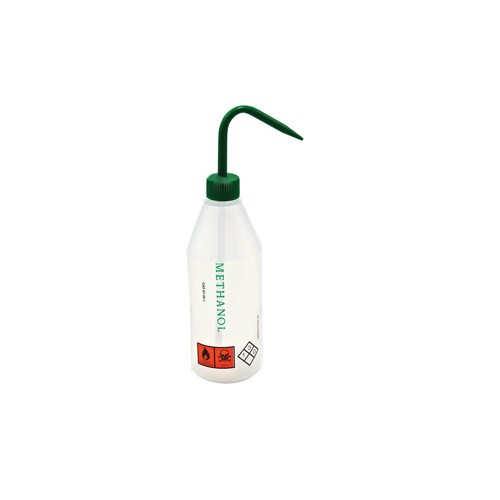 Azlon 506915-0005, 500ml Green Printed "methanol" Wash Bottle