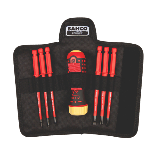Bahco 808062, 7-piece Insulated Ratcheting Screwdriver Set