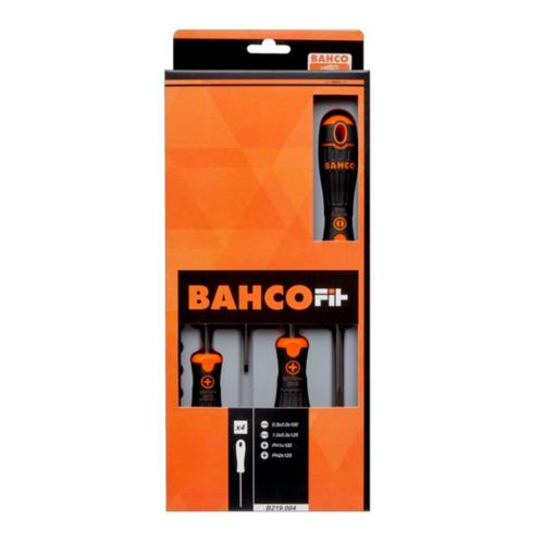 Bahco B219.004, Fit Screwdriver Set, 4 Pieces