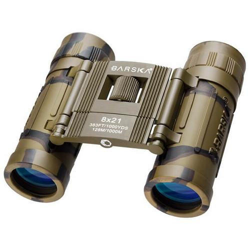 Barska Ab10117, Lucid View 8x21mm Camo, Compact, Blue Lens, Binocular