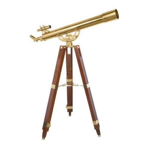 Barska Ae10824, Anchormaster Brass Telescope W/ Mahogany Tripod